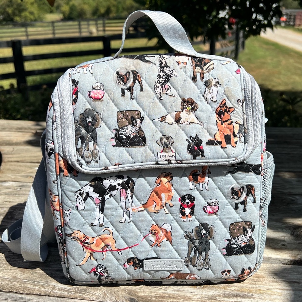 Vera Bradley Dog Print Lunchbox